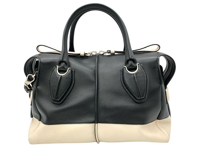 Borsa a tracolla Tod's D Styling Nero Bianco - vista 3