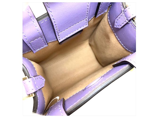 Borsa a tracolla Jimmy Choo Mini N S Tote CZN con borchie di cristallo Porpora - vista 6
