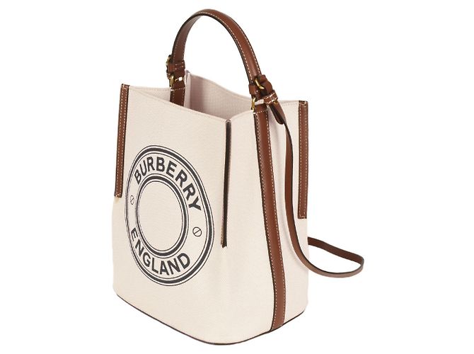 Borsa a secchiello Burberry Small Logo Graphic Peggy Marrone - vista 2