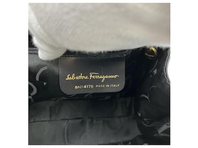 Borsa Salvatore Ferragamo Vara Ribbon Nero - vista 8