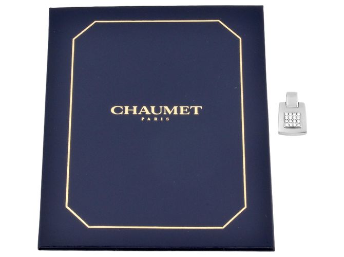 Collana con pendente Chaumet in oro bianco 18K - vista 6