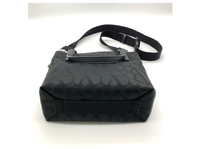 Borsa Tote Valentino in pelle nera Nero - vista 4