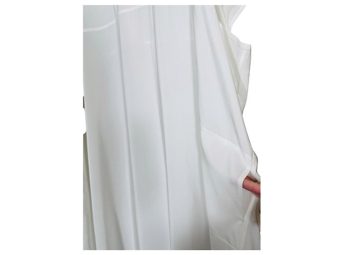 Sofie D'Hoore Dunet Weißes Seiden-Kaftan-Kleid - Ansicht 3