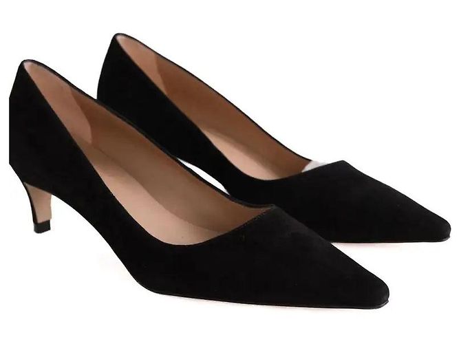 Décolleté Ava Lk Bennett in camoscio nero - vista 3