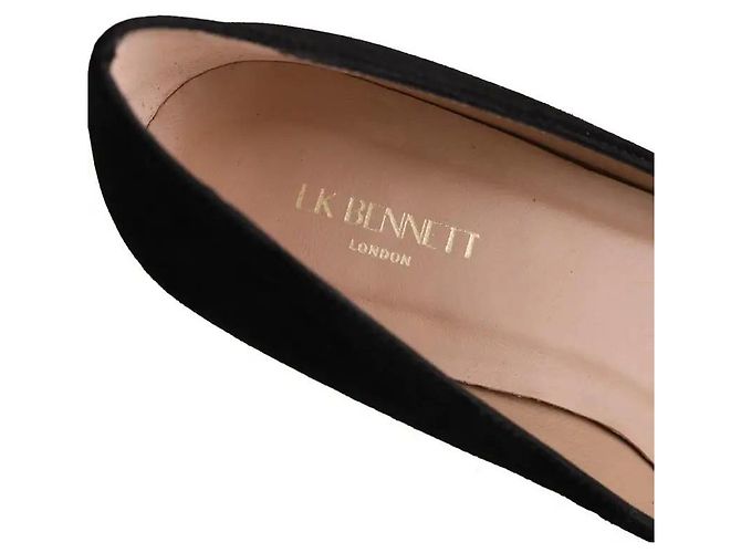 Décolleté Ava Lk Bennett in camoscio nero - vista 4