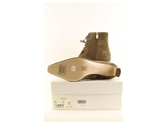 Stivaletti Betty Lk Bennett scamosciati kaki Cachi - vista 6