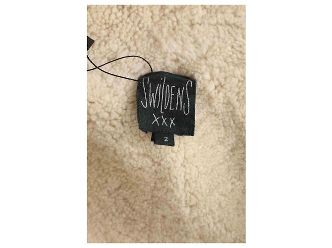 Chaqueta de cuero marrón Swildens Castaño - vista 5