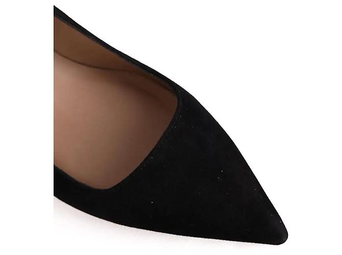 Décolleté Sloane nere in camoscio Lk Bennett Nero - vista 5