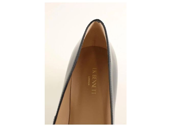 Lk Bennett Tacchi Sloane blu navy - vista 4