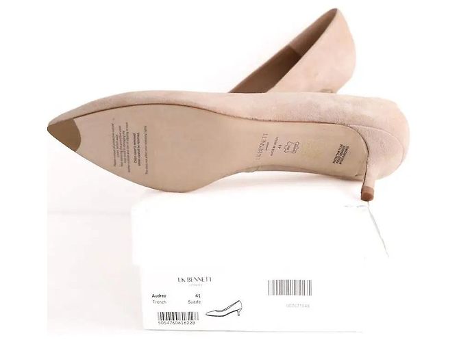Décolleté Audrey beige in camoscio Lk Bennett - vista 6