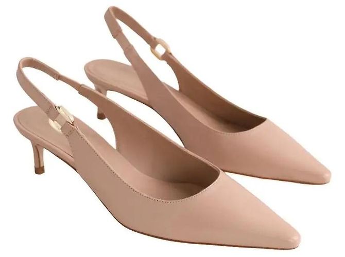 Décolleté Lettie in pelle beige Lk Bennett - vista 3