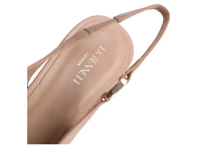 Décolleté Lettie in pelle beige Lk Bennett - vista 4