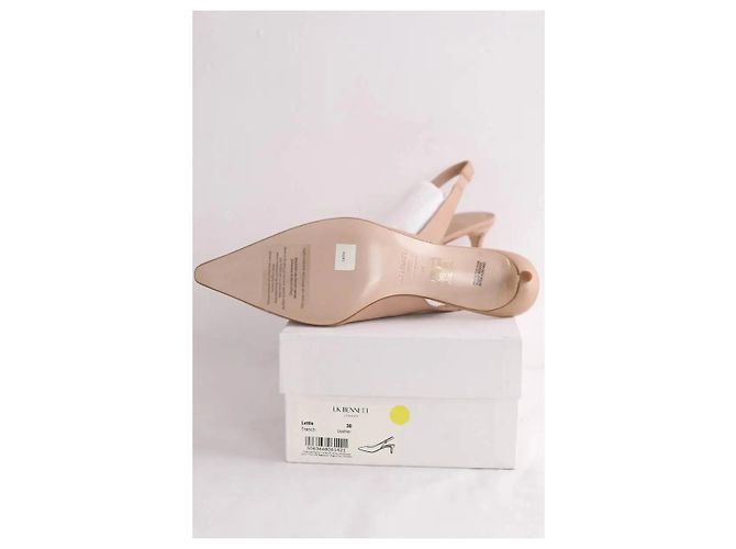 Décolleté Lettie in pelle beige Lk Bennett - vista 6