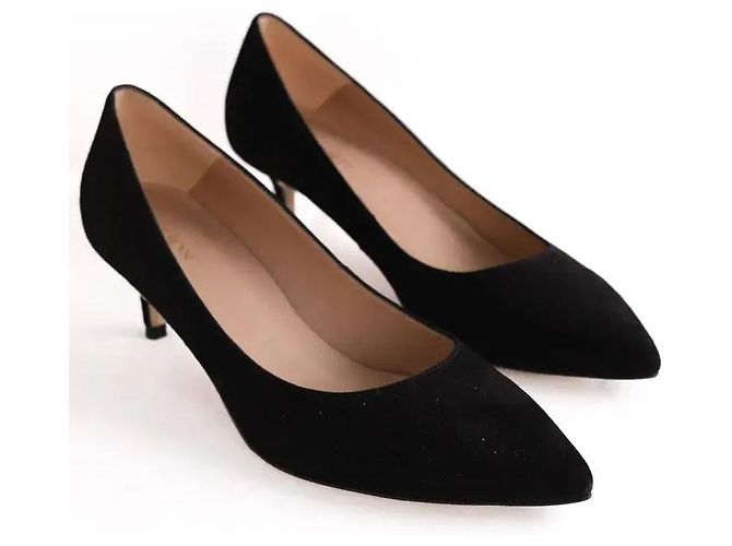 Décolleté Audrey nere in camoscio Lk Bennett Nero - vista 3