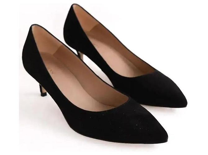 Décolleté Audrey nere in camoscio Lk Bennett Nero - vista 3