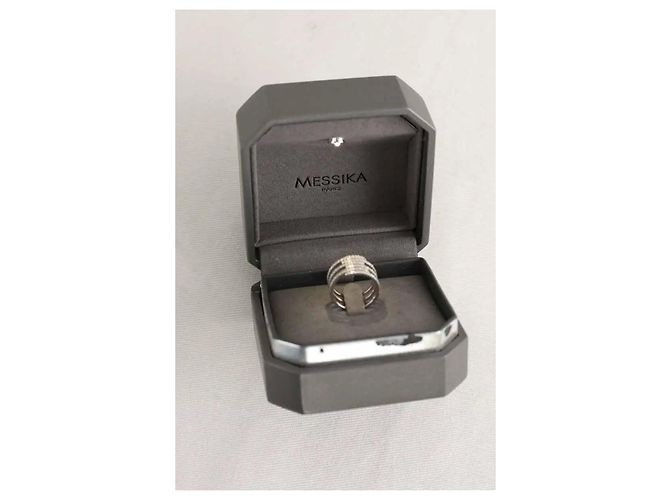 Messika Anello Collection Gatsby bianco - vista 4