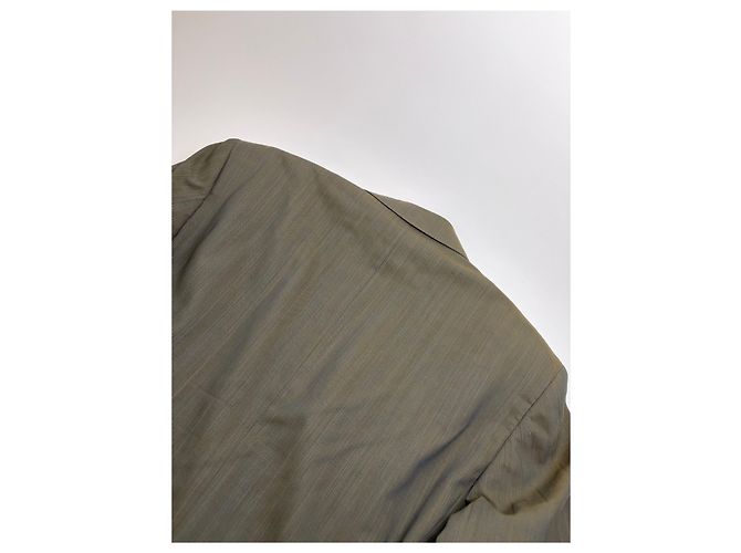 Vintage Givenchy Men's Wool Blend Suit Olive Green L - view 6