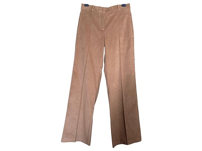 Laurence Bras Pantalones Anchos de Pana Camello - vista 2