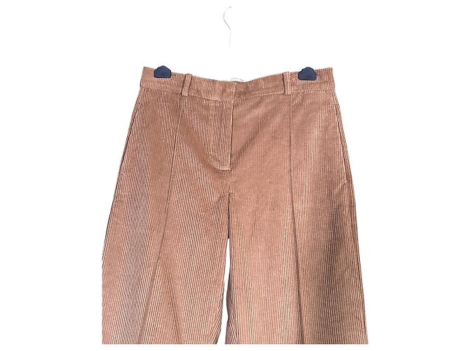 Laurence Bras Pantalones Anchos de Pana Camello - vista 3