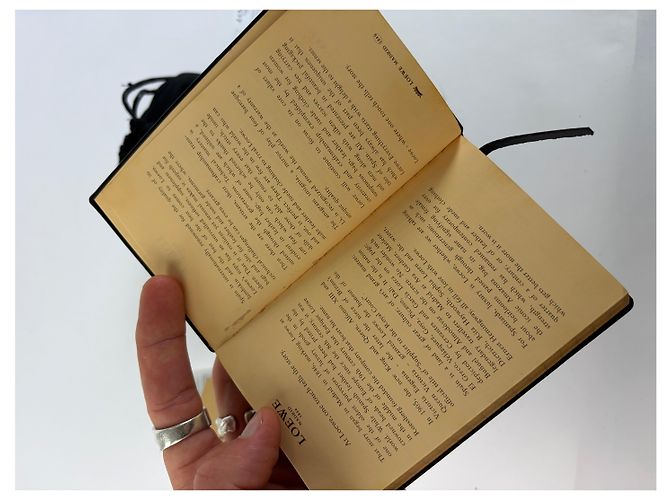 Vintage Loewe Vogue Calf Leather Notebook Black Beige - view 8