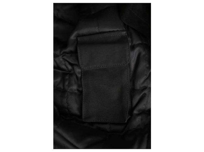 Autre Marque Abrigo Saint Laurent de cuero negro - vista 5