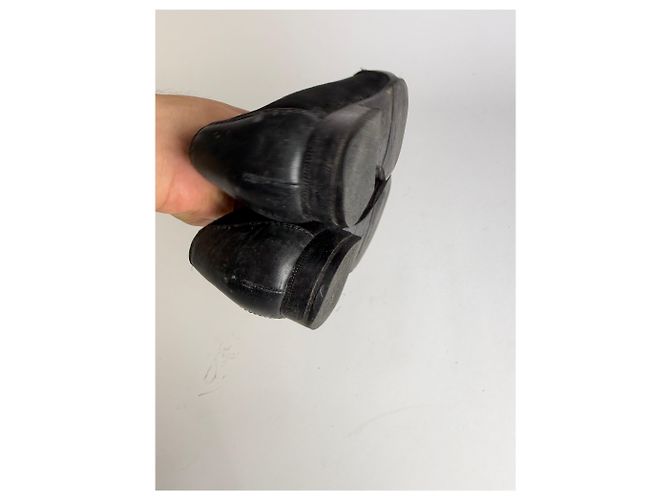 Vintage Loewe Suede Leather Loafers Schwarz EU37.5 - Ansicht 6