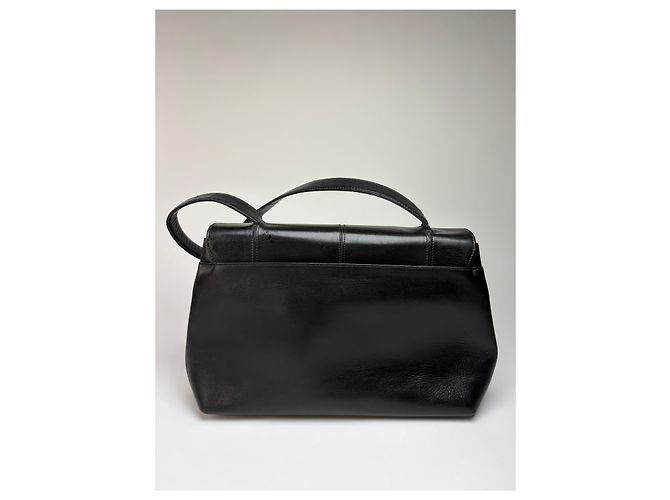 Vintage Givenchy Antigona strukturierte Lederhandtasche mit oberem Griff Schwarz Gold - Ansicht 15