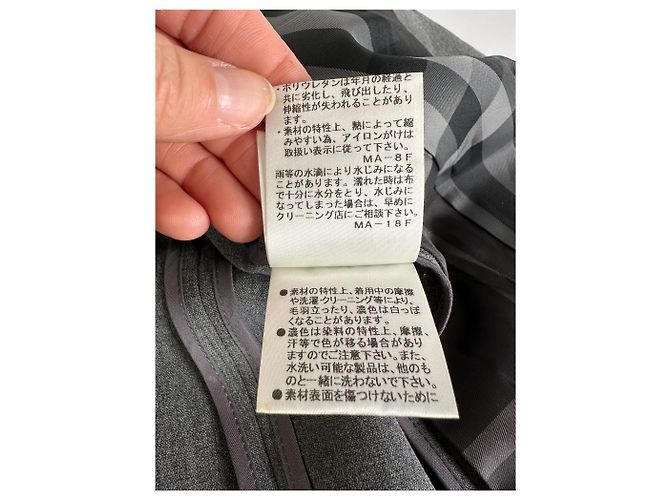 Vintage Burberry Wool Blend Blazer Grey M - view 11
