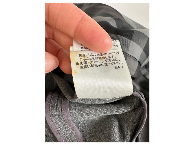 Vintage Burberry Wool Blend Blazer Grey M - view 13