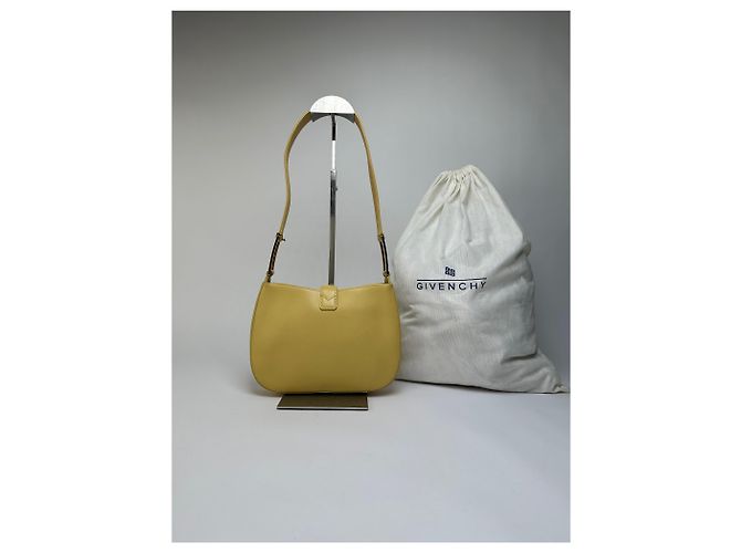 Antigona Vintage Givenchy strukturierte Lederhandtasche mit oberem Griff Cream Yellow Green Beige - Ansicht 2
