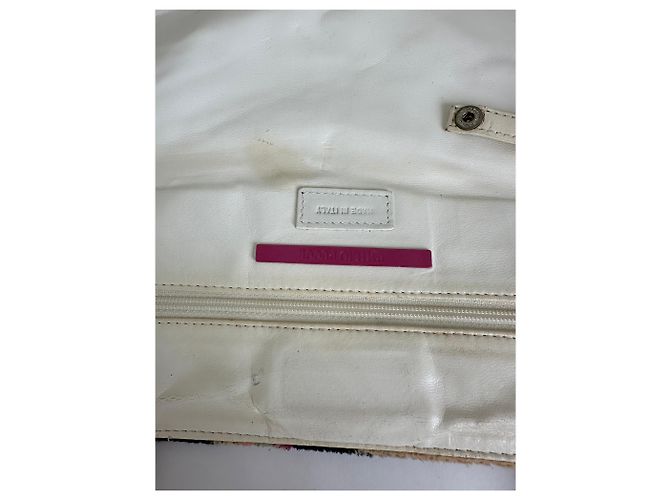 Tote vintage Emilio Pucci in velluto Rosa Giallo Lavanda Turchese - vista 5
