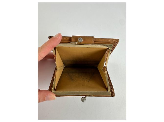 Céline Vintage Celine Macadam Canvas Bifold Wallet Beige Brown - view 3