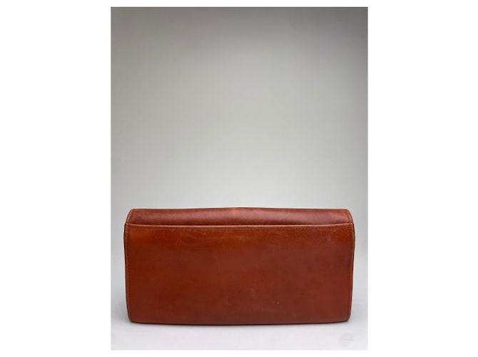 Céline Vintage Celine Leather Bifold Wallet Tan Gold Camel - view 10