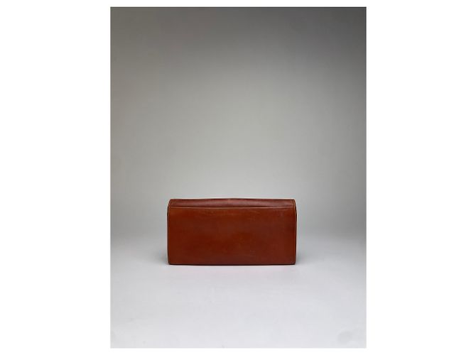 Céline Vintage Celine Leather Bifold Wallet Tan Gold Camel - view 2
