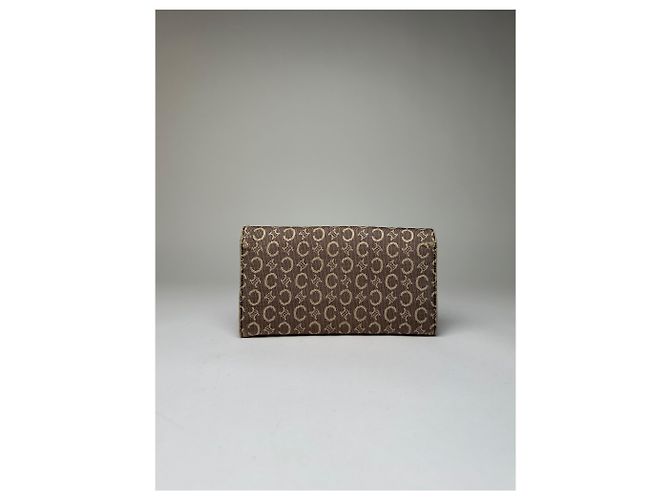 Céline Vintage Celine Macadam Canvas Bifold Wallet Beige Brown - view 10