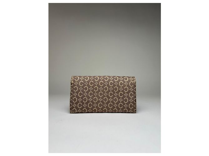 Céline Vintage Celine Macadam Canvas Bifold Wallet Beige Brown - view 2