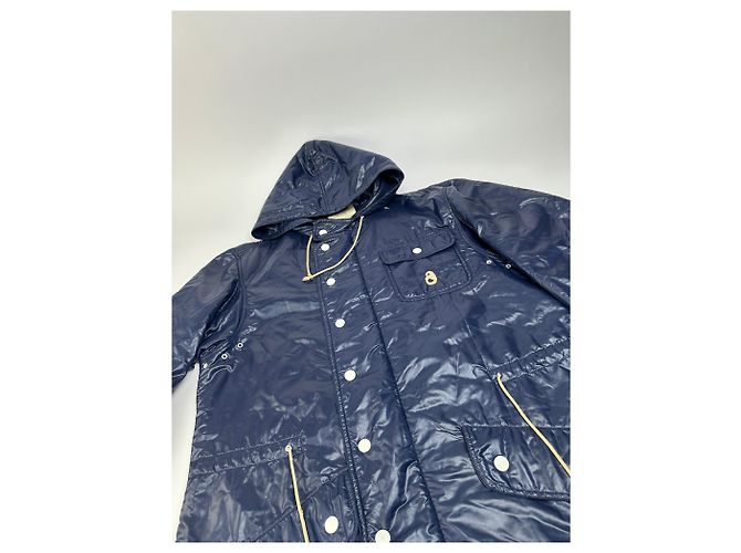 Impermeabile lungo vintage Courreges da uomo, Navy L Blu navy - vista 12