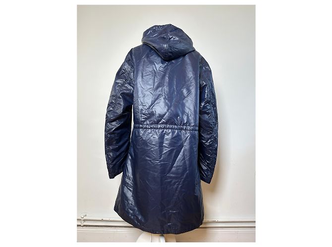 Impermeabile lungo vintage Courreges da uomo, Navy L Blu navy - vista 14