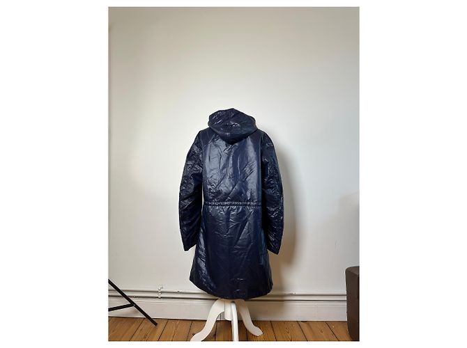 Impermeabile lungo vintage Courreges da uomo, Navy L Blu navy - vista 3