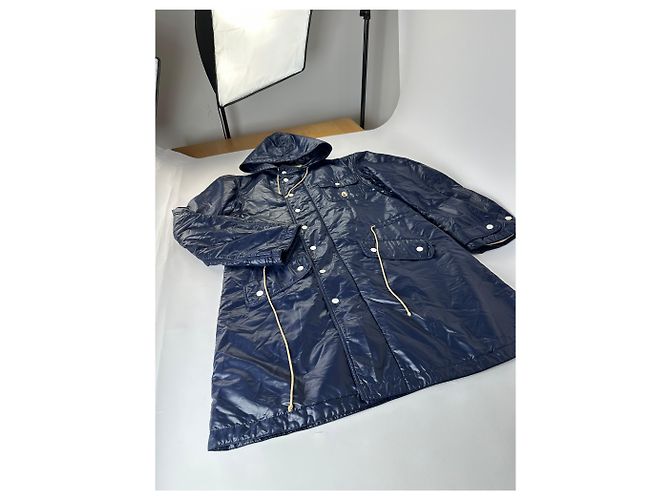 Impermeabile lungo vintage Courreges da uomo, Navy L Blu navy - vista 6