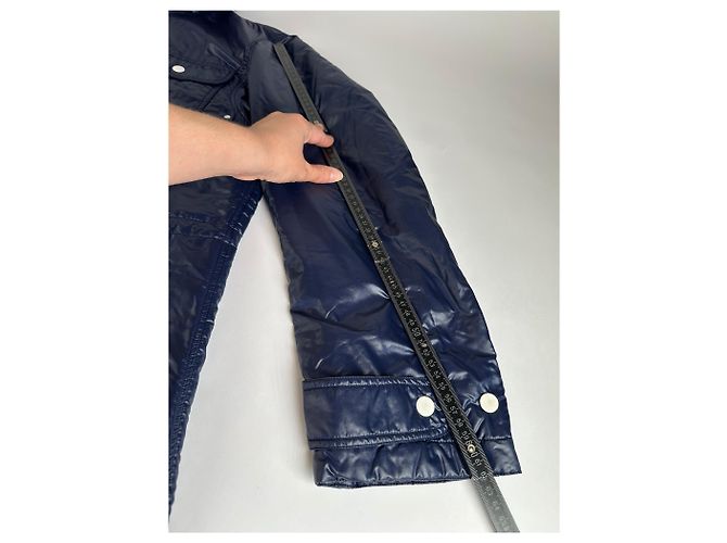 Impermeabile lungo vintage Courreges da uomo, Navy L Blu navy - vista 9