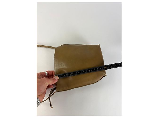 Vintage Issey Miyake Smooth Leather Pouch Bag Hellbraun - Ansicht 12