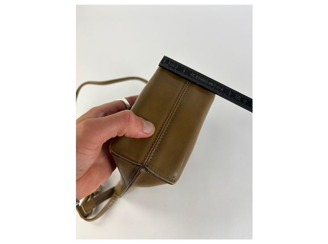 Vintage Issey Miyake Smooth Leather Pouch Bag Hellbraun - Ansicht 14