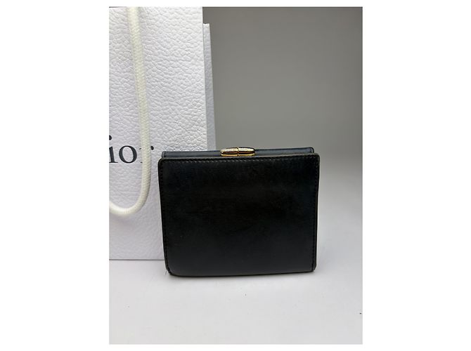 Vintage Dior Grained Leather Wallet Beige - view 13