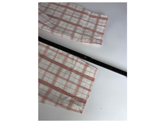 Chloé Vintage Chloe Karohose Weiß Rosa Gelb XS - Ansicht 7
