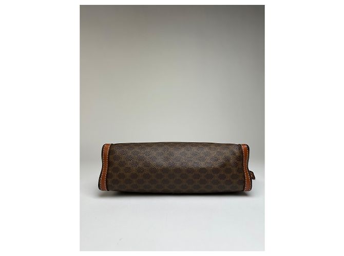 Céline Pouch con zip Vintage Celine Monogram Canvas Brown Tan Marrone - vista 11