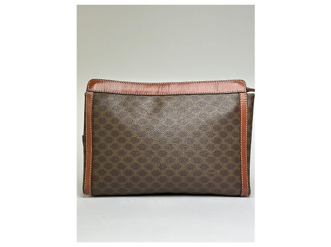 Céline Pouch con zip Vintage Celine Monogram Canvas Brown Tan Marrone - vista 2