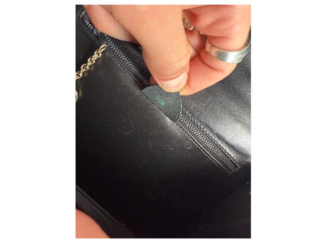 Céline Vintage Celine Structured Leather Top-Handle Bag Black Gold - view 5
