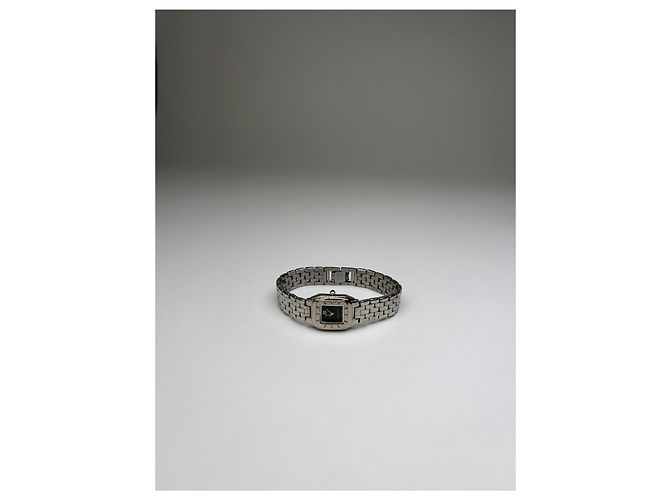Vintage Givenchy Armbanduhr aus Edelstahl Quartz Schwarz Silber - Ansicht 11