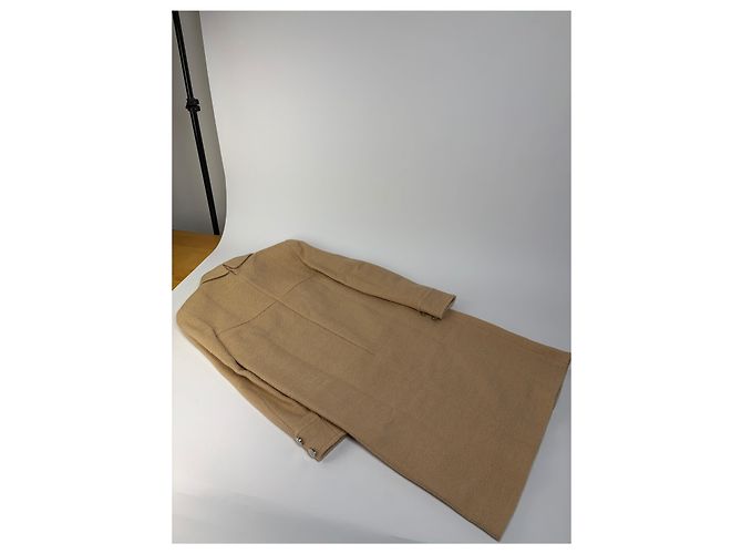 Vintage Courreges A-Linien Kleid aus Wolle Hellbeige M - Ansicht 8